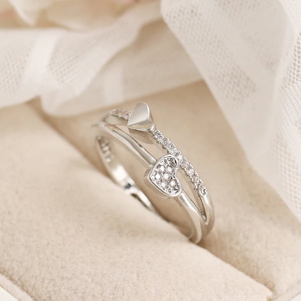 🔥 Promotion 49% OFF-👩Mother & Daughter👧-Always Heart To Heart Ring💕