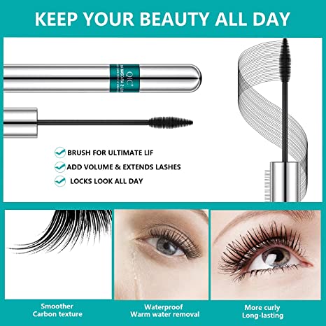 Perfecte Cadeau voor Haar -  4D 2 in 1 Mascara - Volume. Waterdicht & Langhoudend