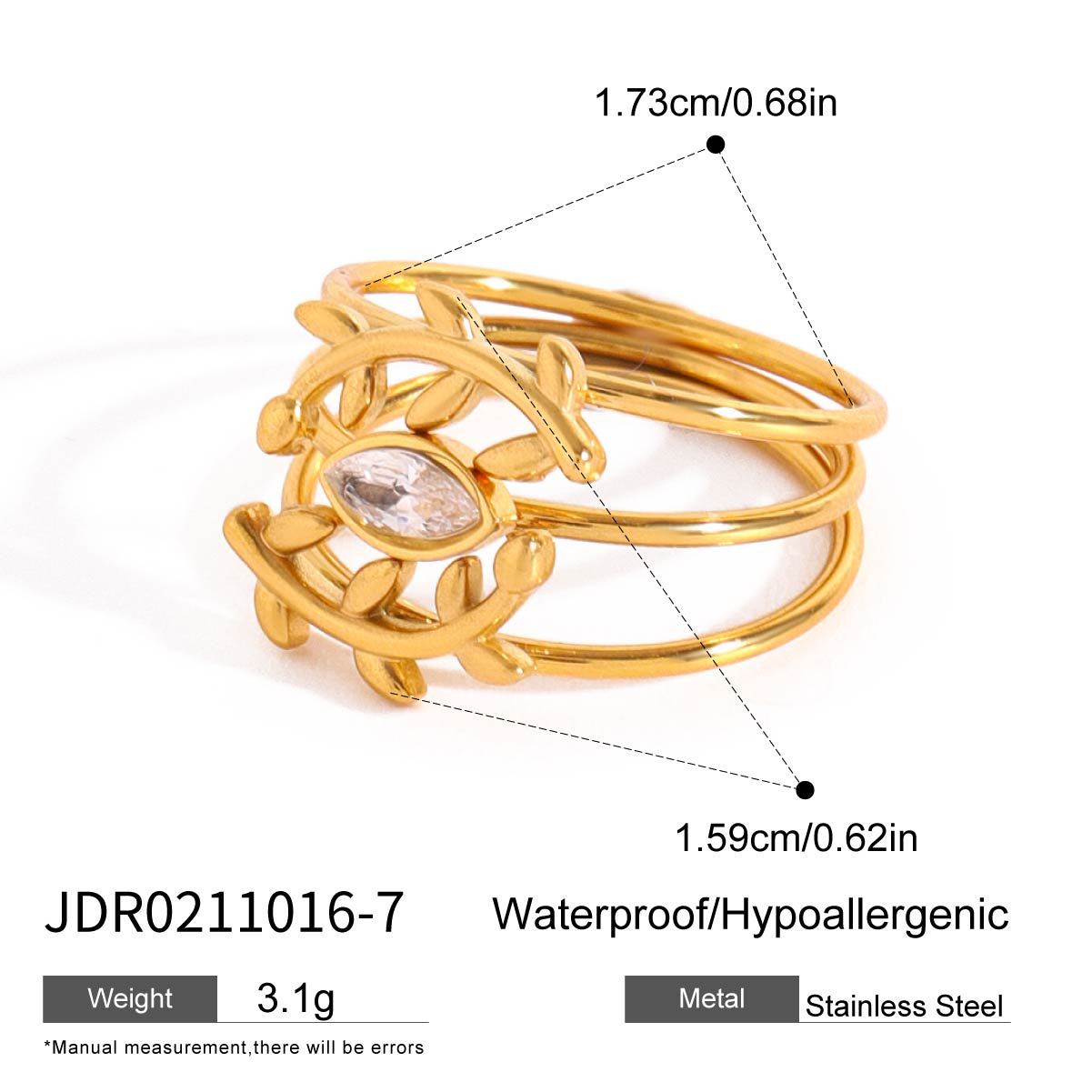 Jie Ding Titanium Steel Ring Female Niche Design Ring Jewelry Stainless Steel Rings
