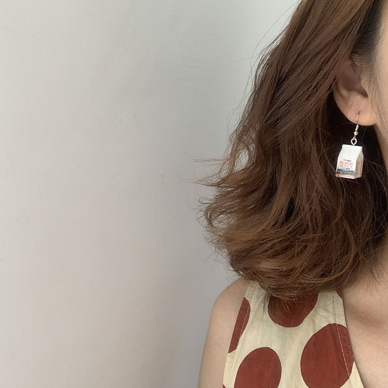 Milk Box Earrings