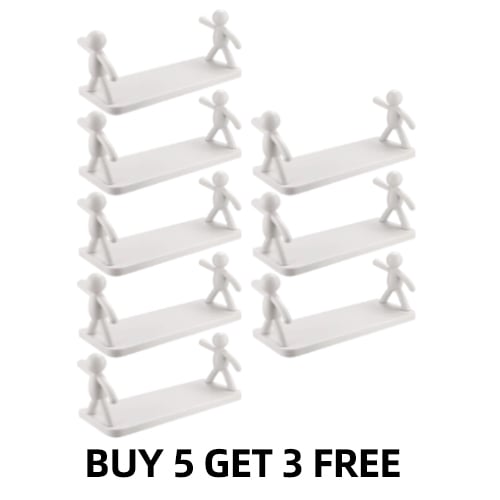 Floating shelf - wall mounted non perforated humanoid storage shelf🔥🔥