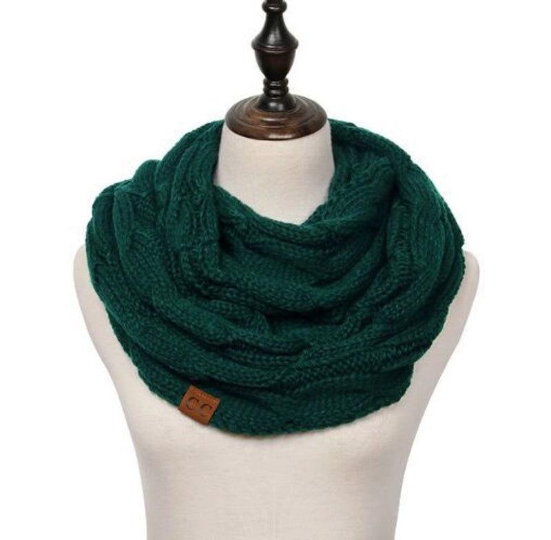 Women's Streetwear Solid Color Knit Scarf