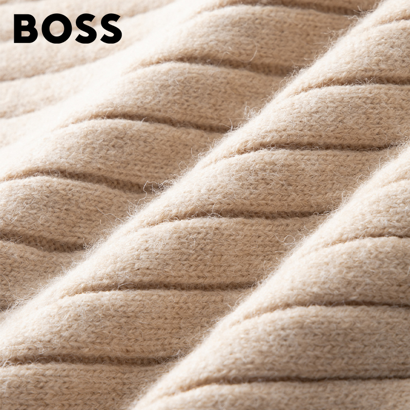 BOSS Men-s Turtleneck Thermal Sweater