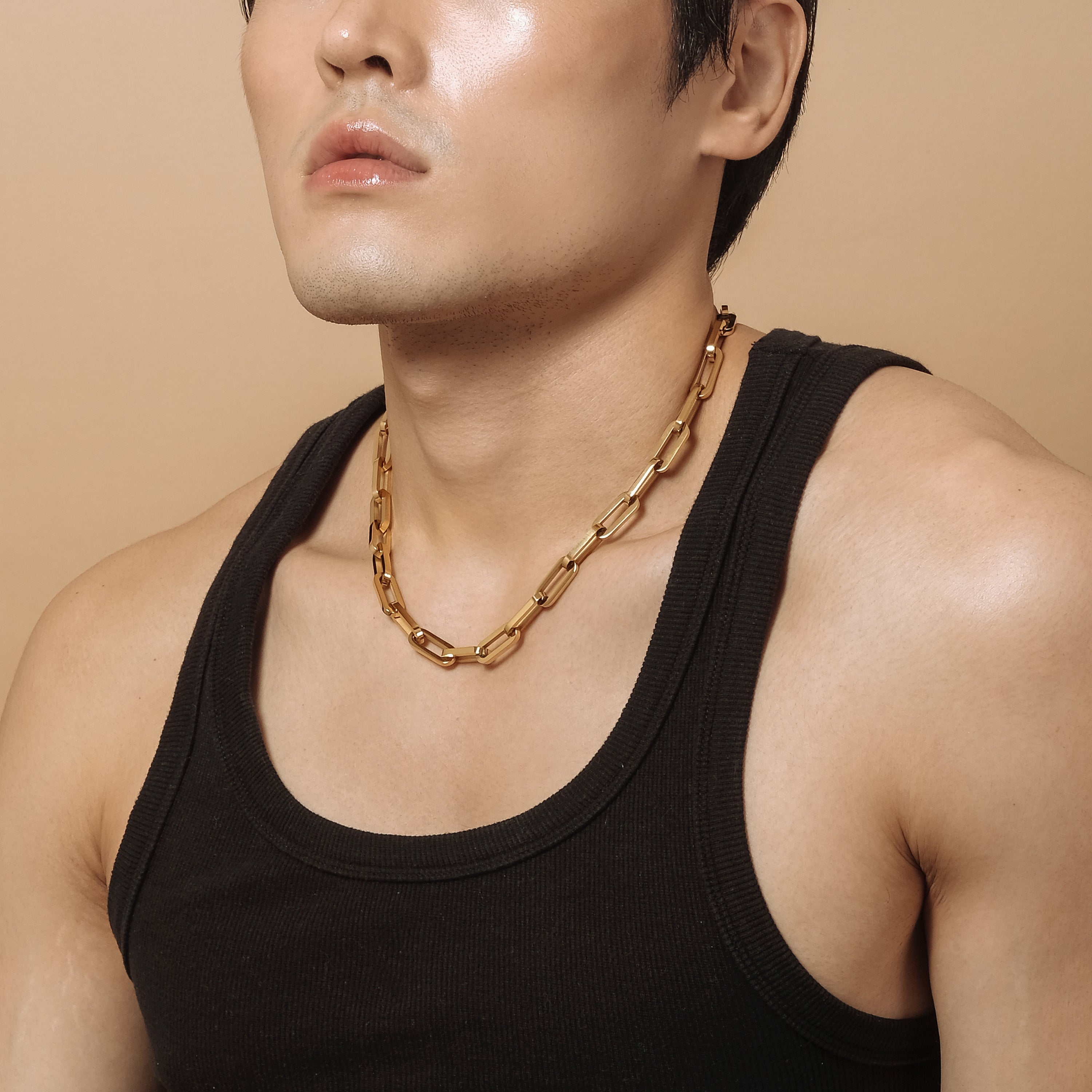 Yayo Long Necklace (18K Gold Stainless Steel)