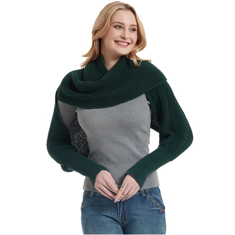 Unisex Casual Minimalist Solid Color Acrylic Shawl