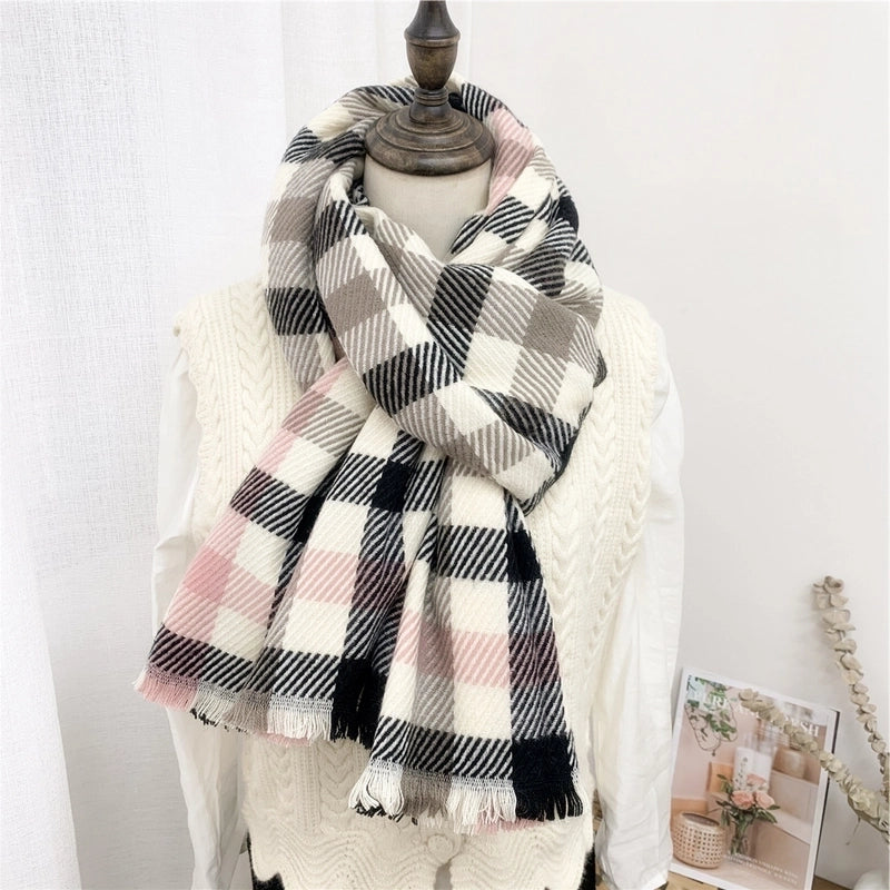 Striped Plaid Scarf