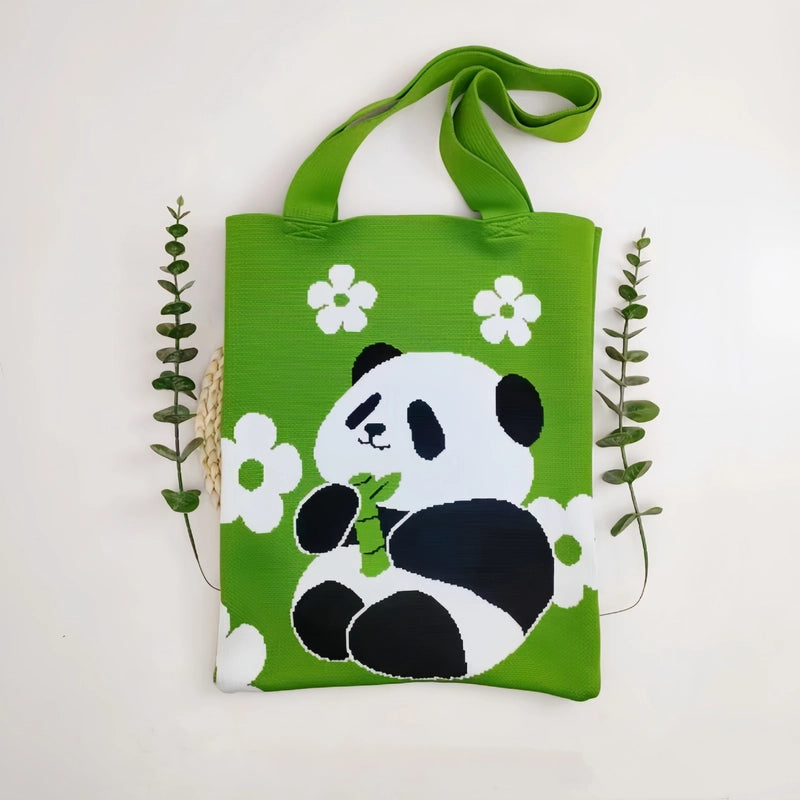 Women's Medium Polyester Animal Cute Square Open Shoulder Bag