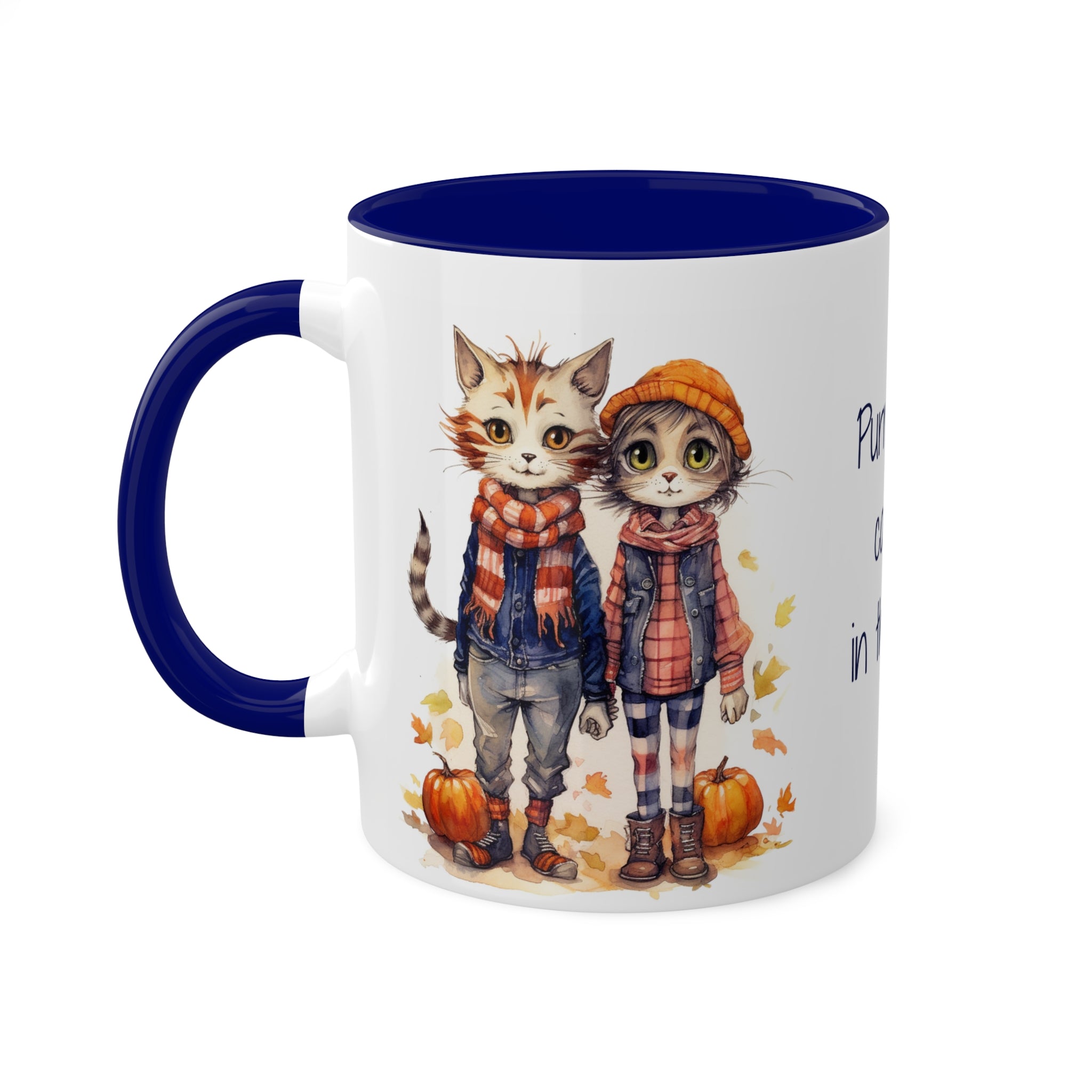 Finn & Olive Cozy Fall Kitties Mug