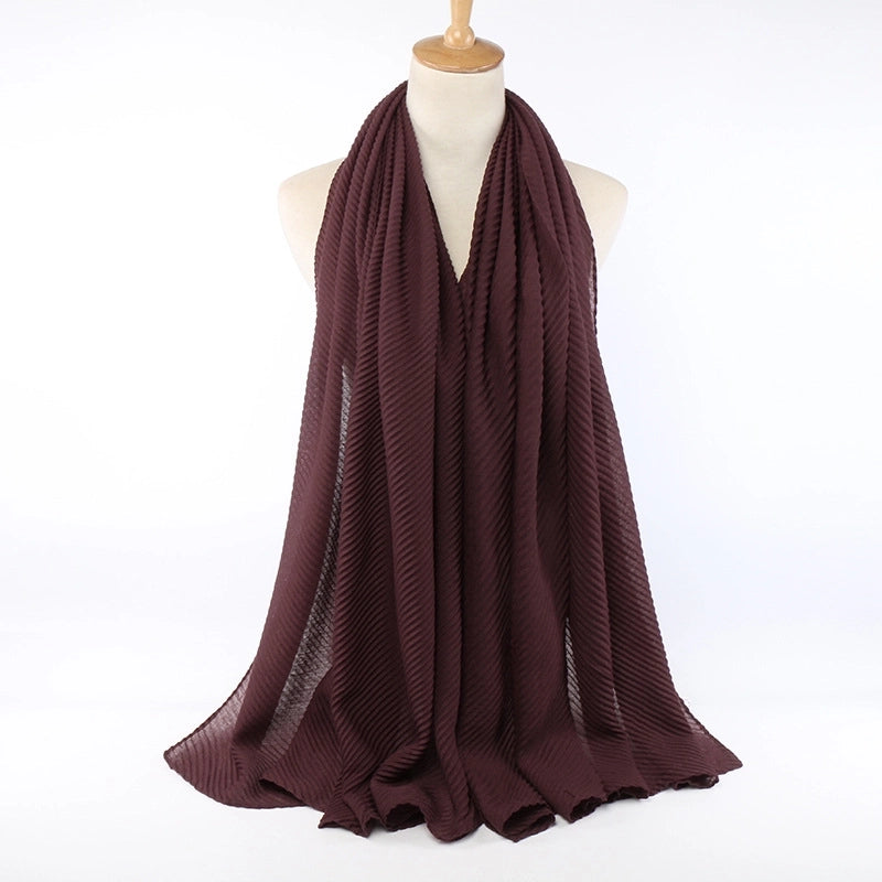 Women's Minimalist Classic Style Solid Color Cotton Scarf