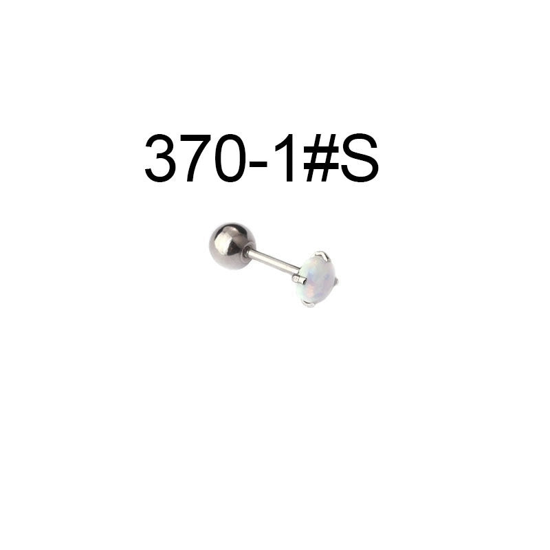 Ear Cartilage Rings & Studs Geometric 316L Stainless Steel  Plating Artificial Gemstones