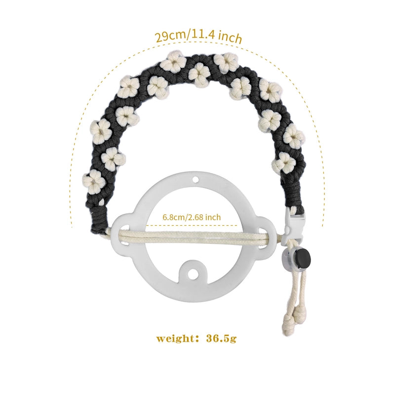 Casual Flower Cotton Rope Water Cup Lanyard 1 Piece