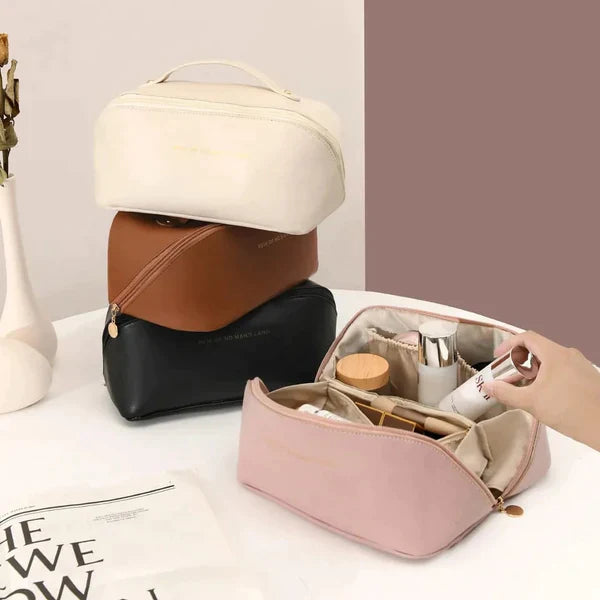 Leather Travel Cosmetic Organizer