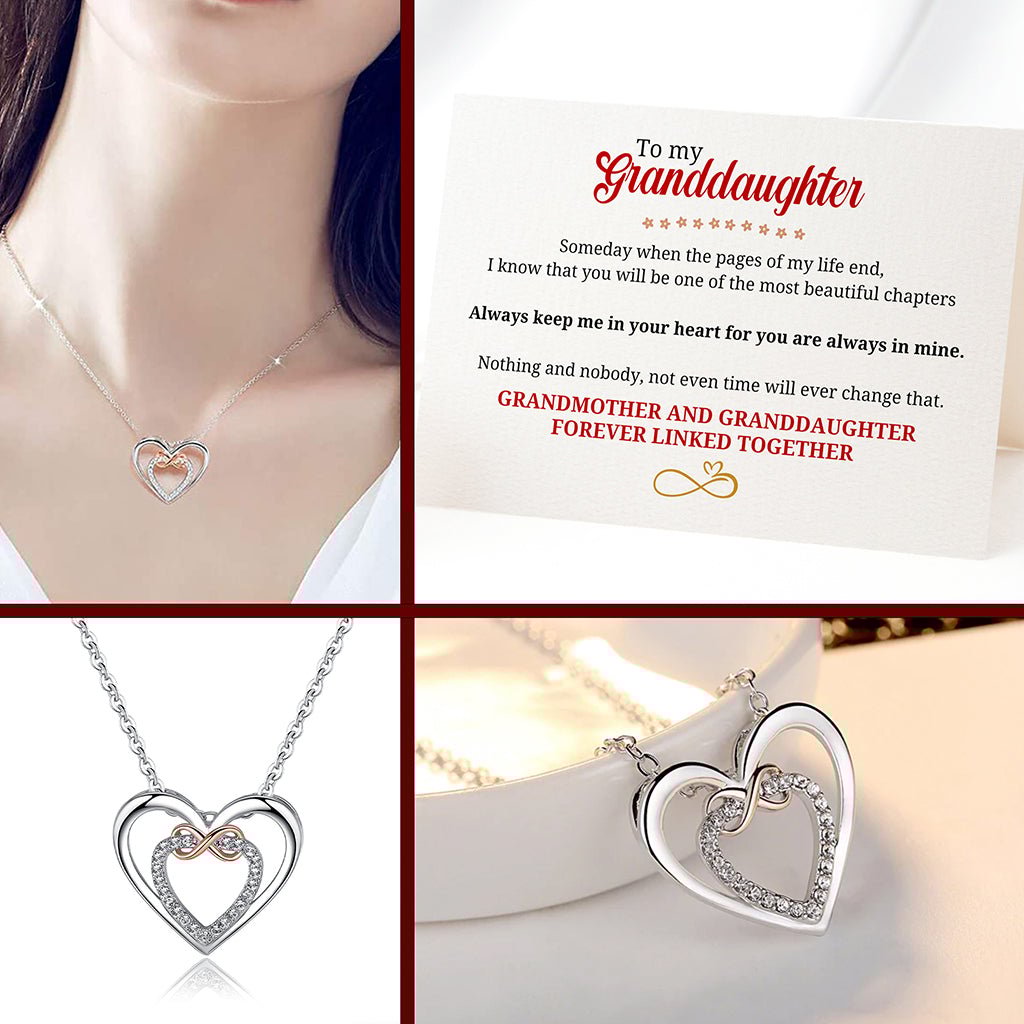 Granddaughter. Always Keep Me in Your Heart - Infinity Pendant
