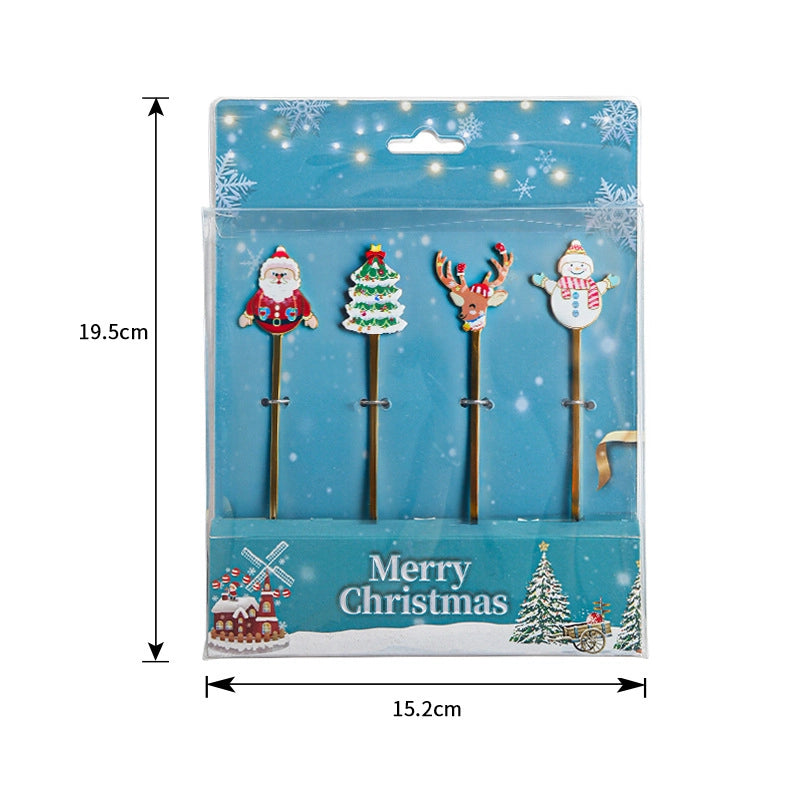 Christmas Fashion Cartoon Stainless Steel Tableware