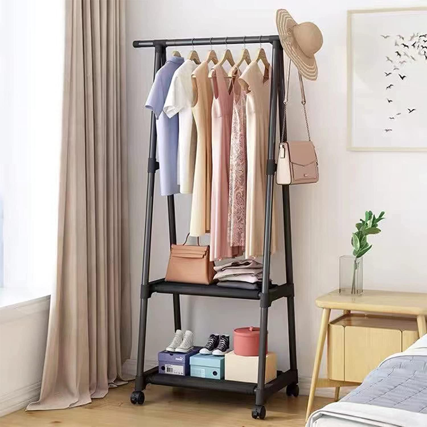 Triangle Coat Hanger Rack. Removable Clothes Hanger Floor Stand