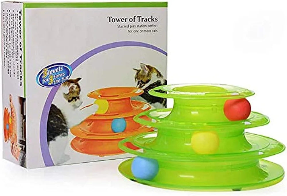 Tower of track cat toy