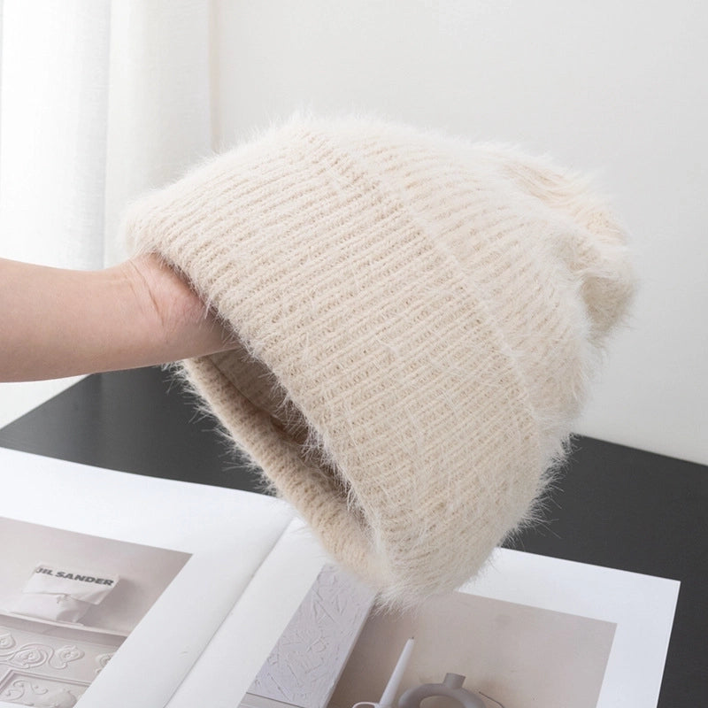 Women's Cute Sweet Minimalist Solid Color Eaveless Wool Cap