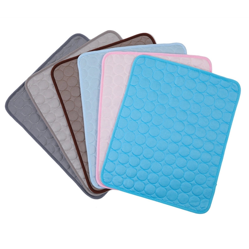 Summer Pet Ice Pad Dog Nest Cooling Mat Cat Ice Silk Pad Pet Supplies Breathable Comfortable Sleeping Mat For Dogs Cats