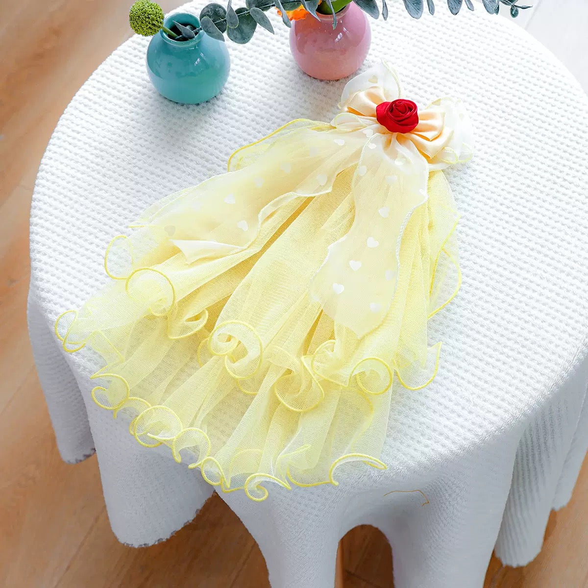Bow/Mermaid/Ear Pattern Dog Cat Veil
