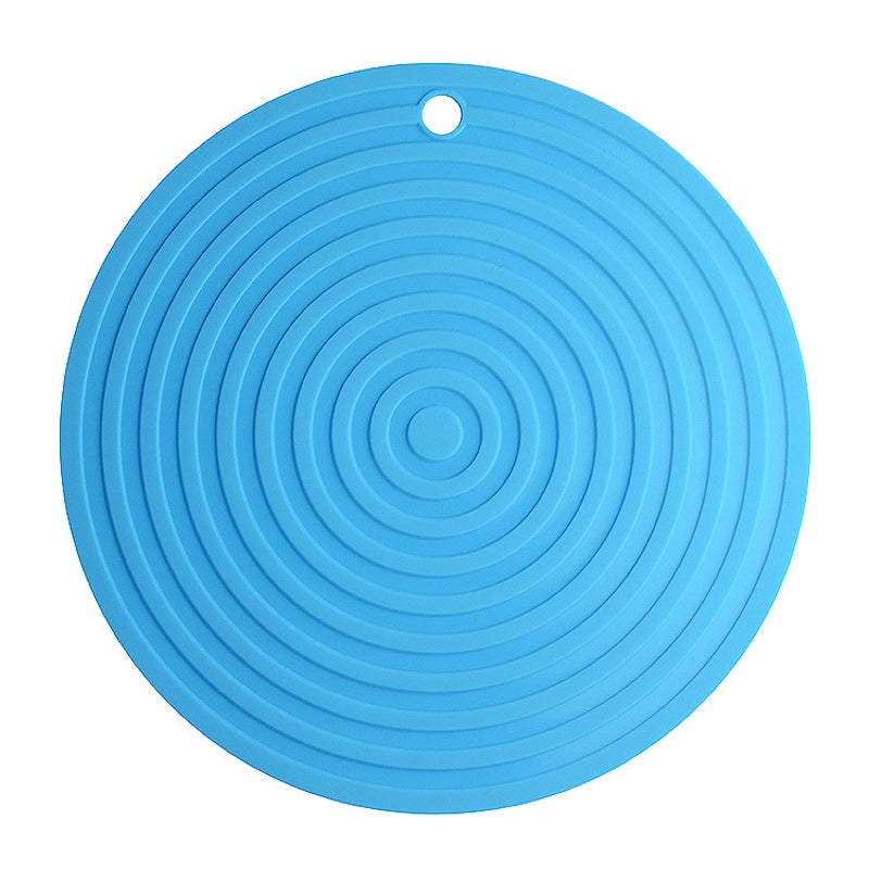 18/24/30cm Round Pattern Heat Insulation Mat Casserole Coaster Bowl Mat Dining Table Mat Induction Cooker Mat Silicone Plate Mat Placemat