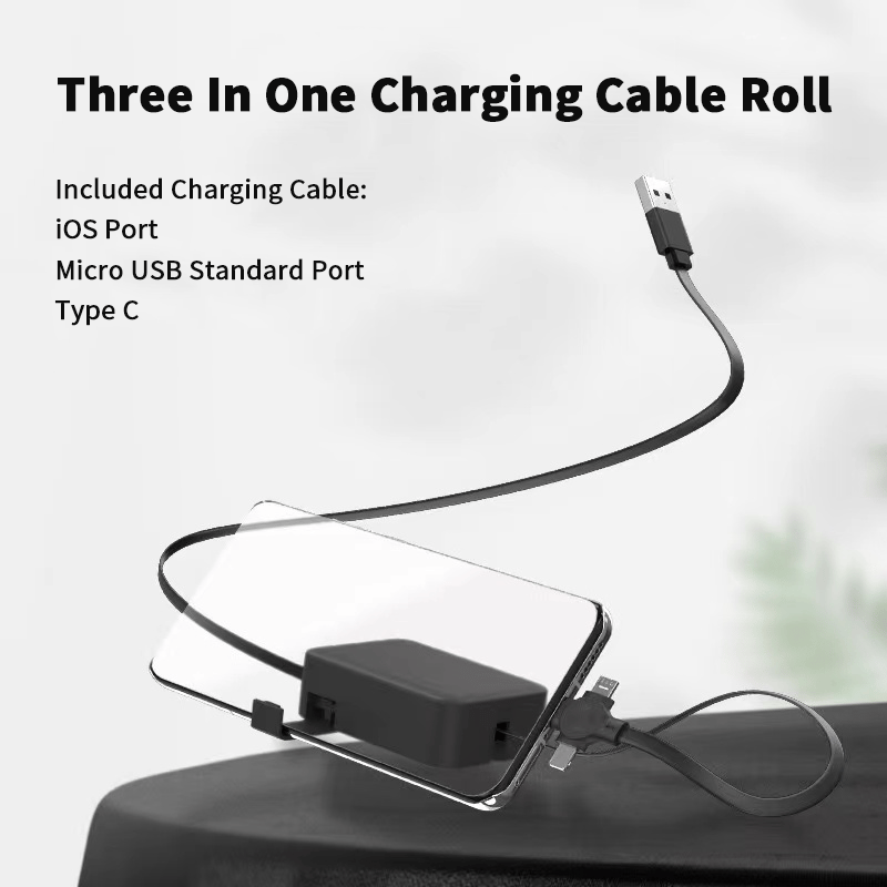 Three In One Charging Cable Roll