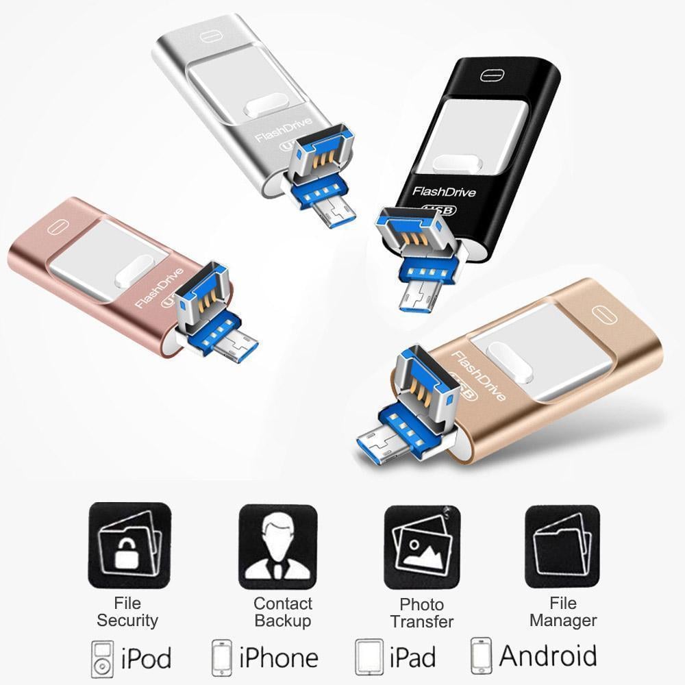 Portable USB Flash Drive for iPhone. iPad & Android