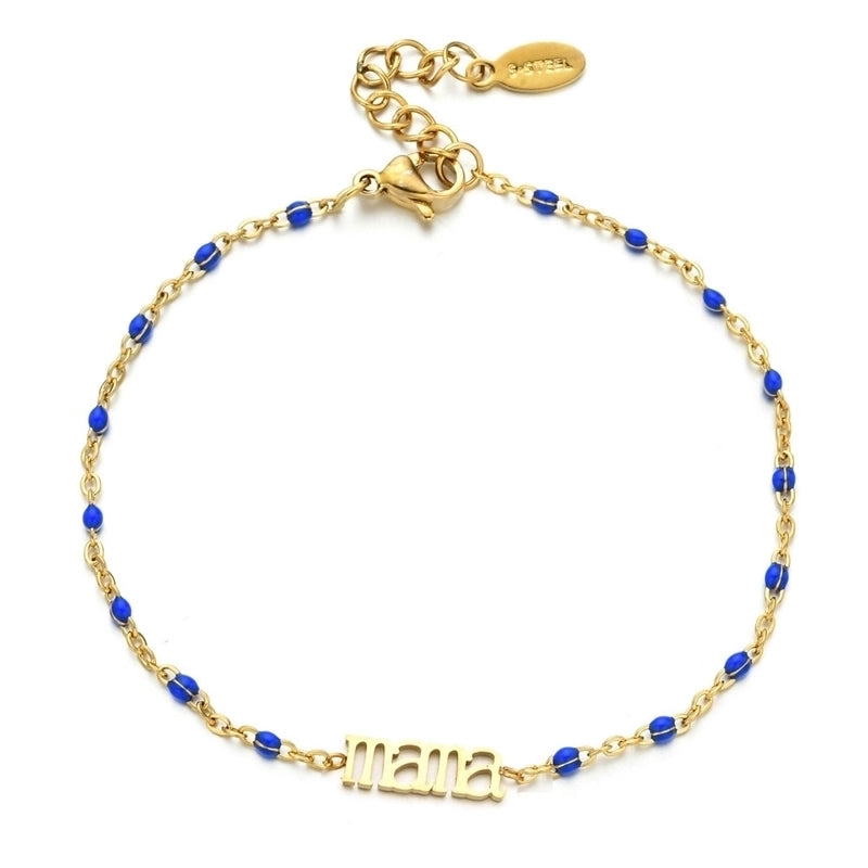 Modern Style Eye Titanium Steel Enamel Bracelets