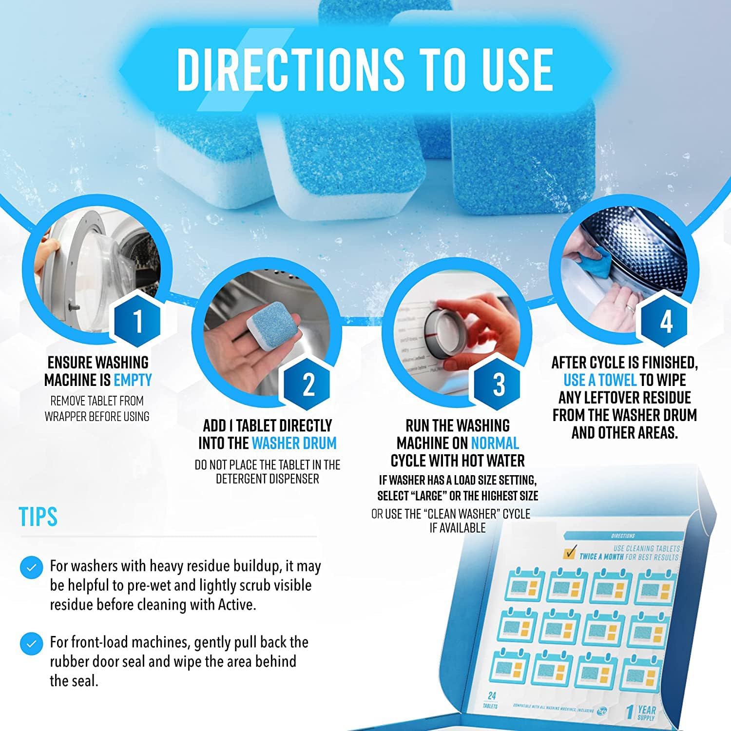 Washing Machine Cleaner. Washing Machin Cleaning Tablets