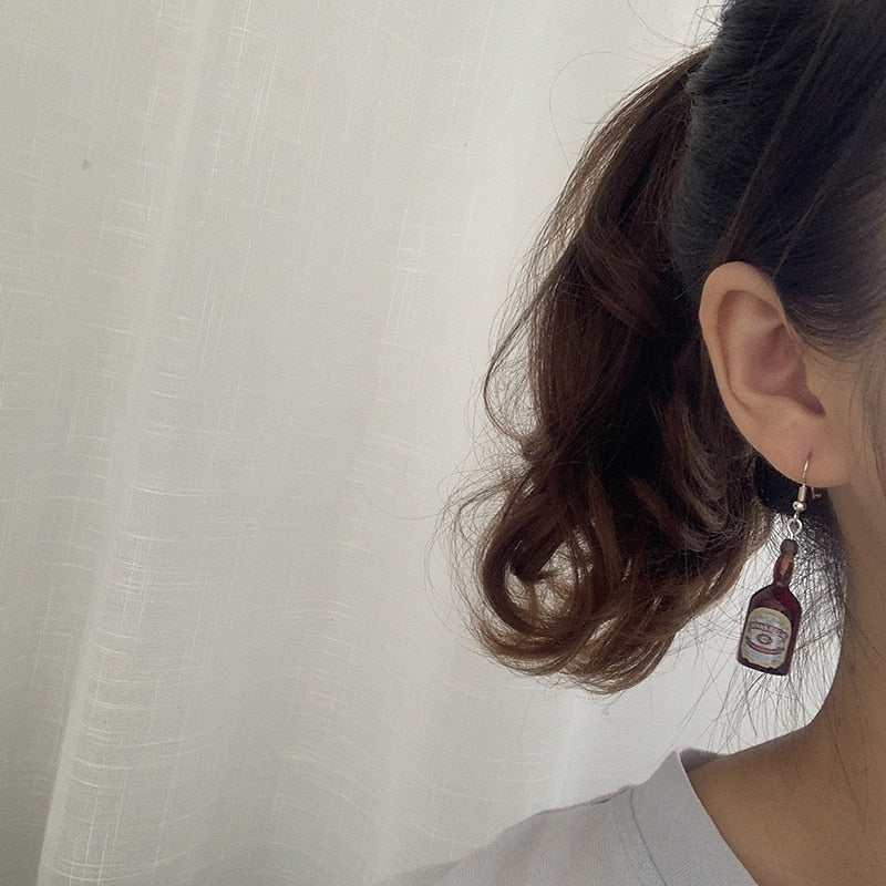 Tiny Beer Earrings