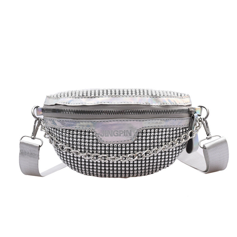 Women's Basic Classic Style Geometric Pu Leather Waist Bags