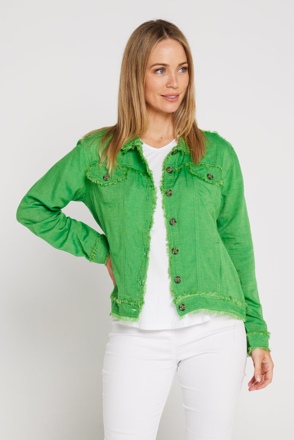 Orientique Essentials Summer Jacket - Parrot