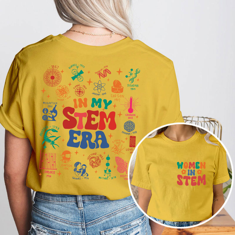 Cool Science In My Stem Era Teacher Two Sided T-Shirt