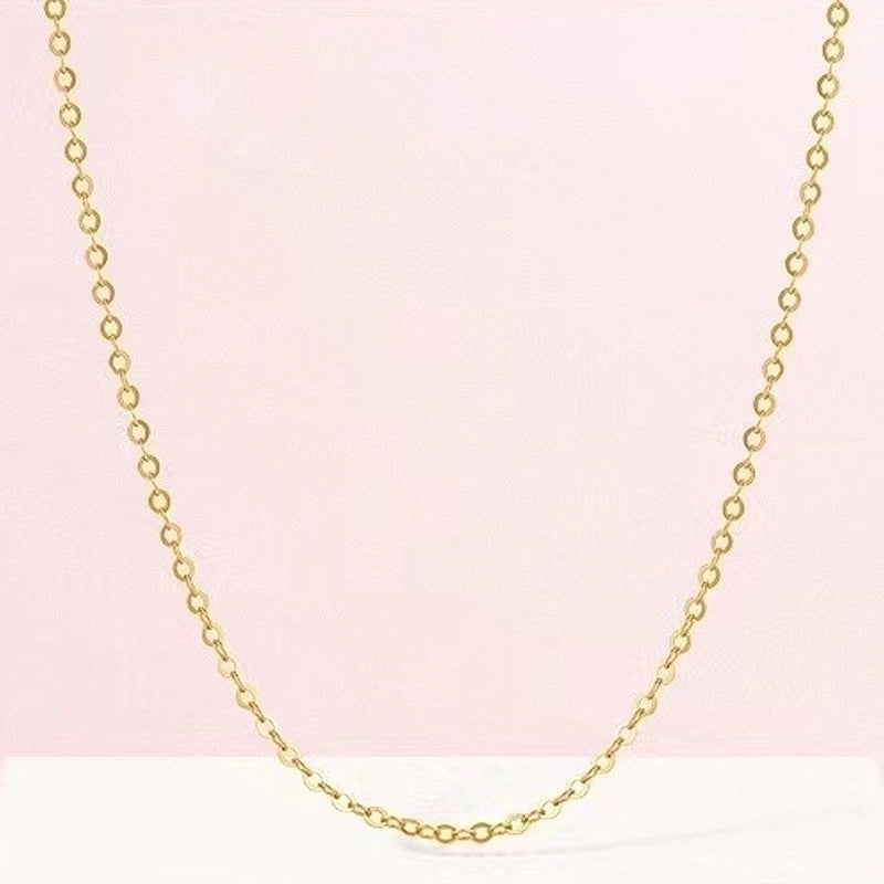 Minimalist Solid Color Stainless Steel Necklace