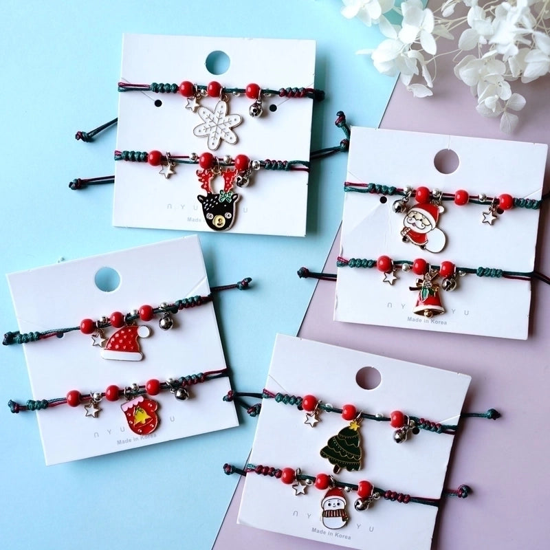 Fashion Santa Claus Snowman Alloy Women's Bracelets 1 Piece