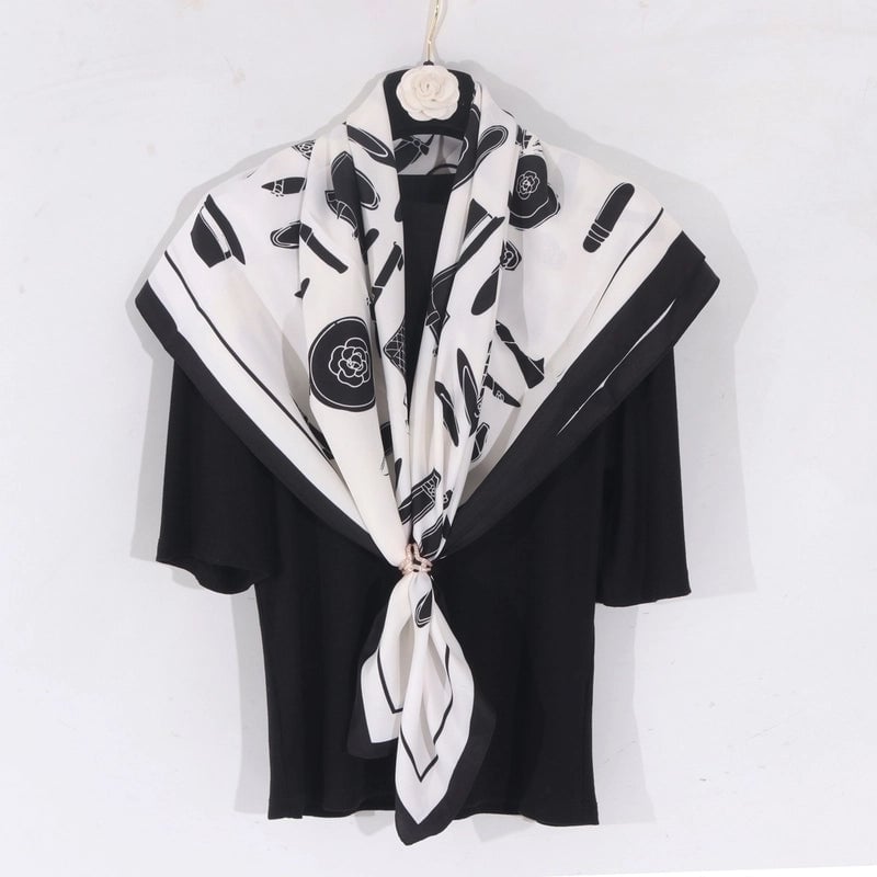 Women's Casual Minimalist Bag Shoe Polyester Silk Scarf