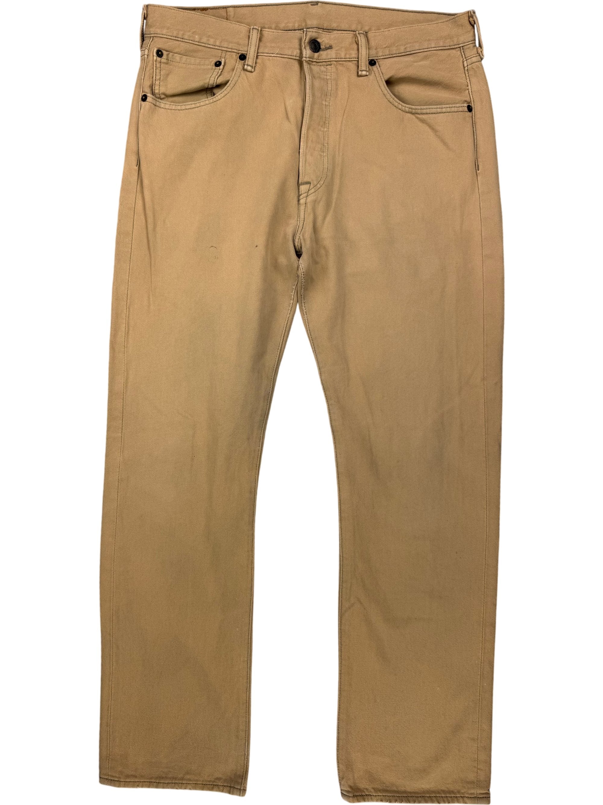 Levi's 501 Beige Denim Jeans