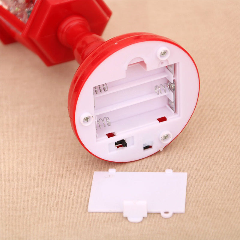 Kerstmis Lichtgevende Sneeuw Nachtlampje met Muziek