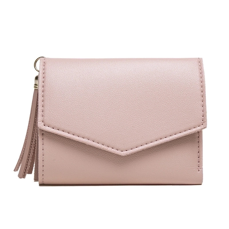 Fashion Short Women's Wallets Korean Women's Tassel Wallets