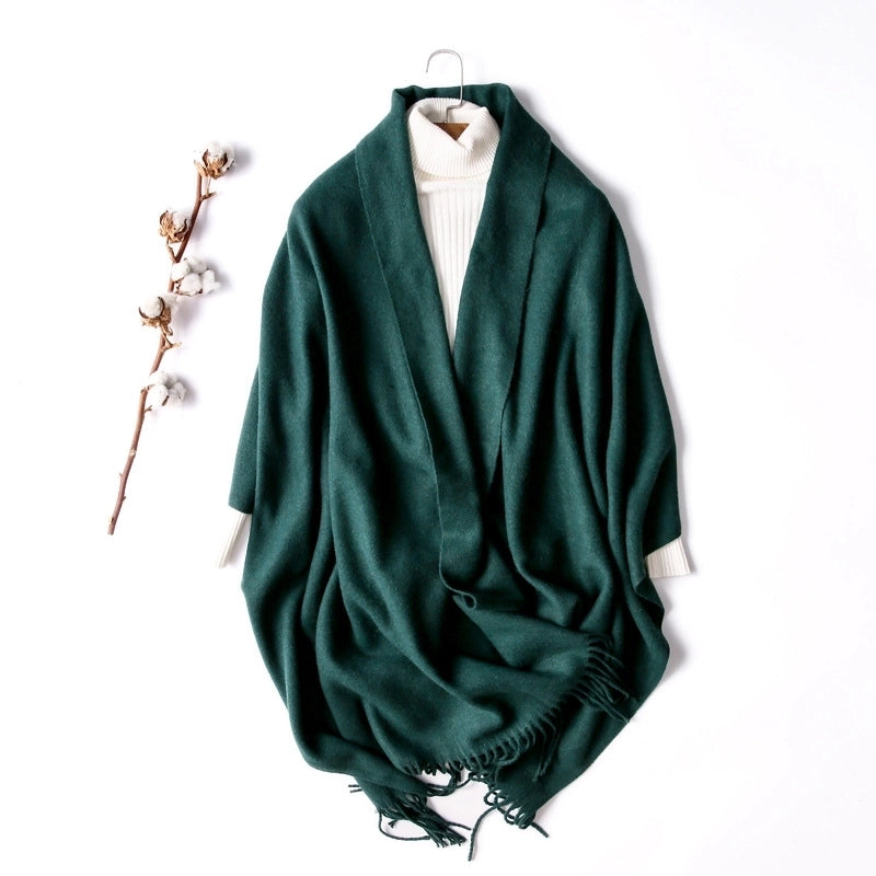 Women's Fashion Solid Color Artificial Wool Polyester Winter Scarves