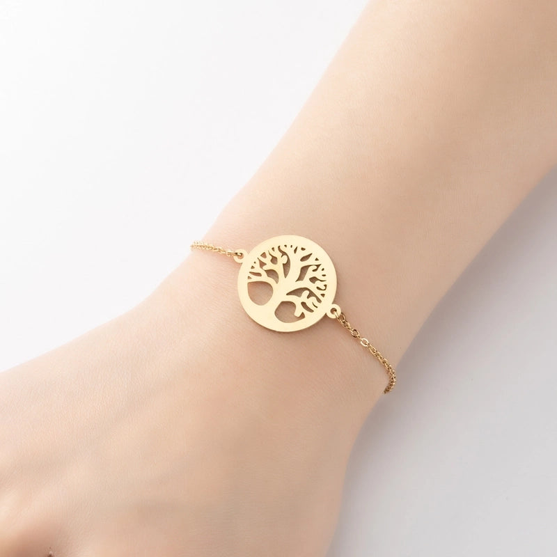 Minimalist Geometric Titanium Steel Bracelets Plating No Inlaid Stainless Steel Bracelets