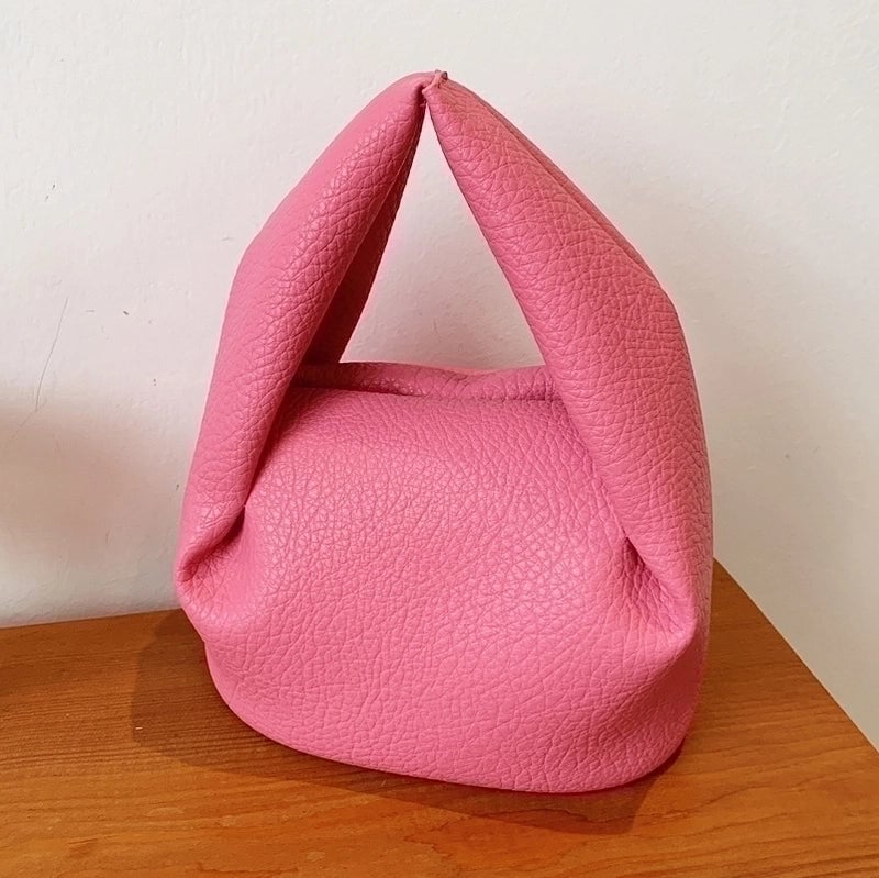 Women's Pu Leather Solid Color Fashion Magnetic Buckle Handbag Crossbody Bag