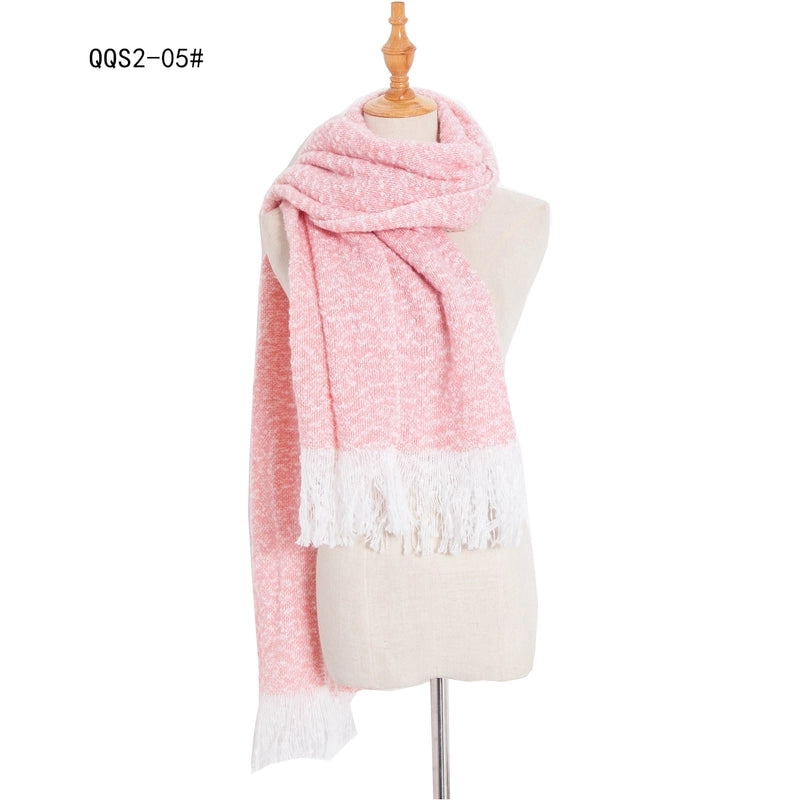 Unisex Casual Minimalist Lattice Polyester Scarf