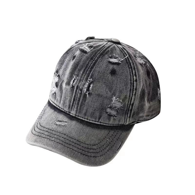Unisex Retro Color Block Curved Eaves Baseball Cap