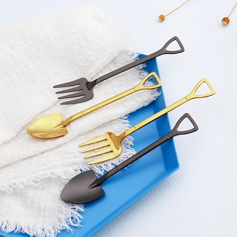 Casual Solid Color Stainless Steel Tableware