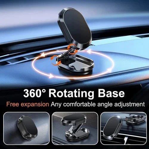 🔥Last Day Promotion 70% OFF - Alloy Folding Magnetic Car Phone Holder