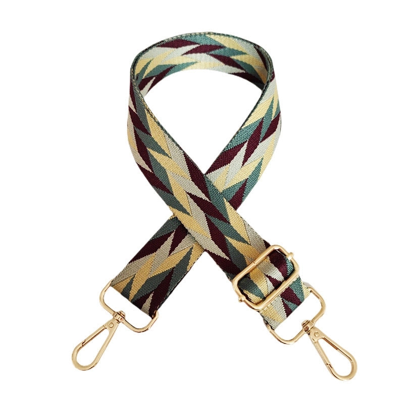 Polyester Color Block Bag Strap