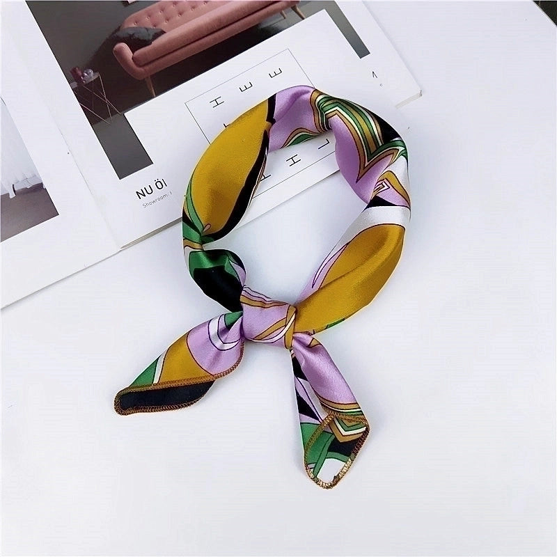 New Spring And Autumn Summer Small Silk Scarf Small Square Towel Women's Professional Variety Decorative Printed Scarf Scarf