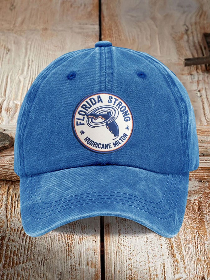 Men's and Women's Hurricane Milton Disaster Relief Washed and Distressed Hats