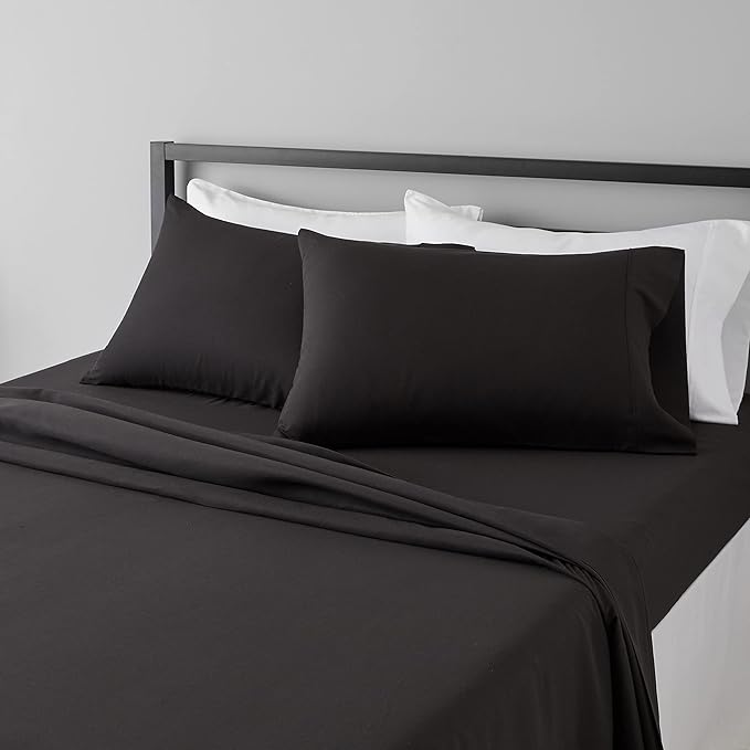 Basics Lightweight Super Soft Easy Care Breathable Comfortable Microfiber 4 Piece Bed Sheet