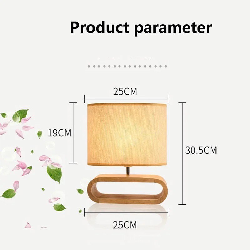 Contemporary Wooden Table Lamp